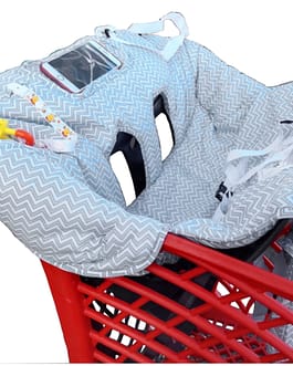 protège chariot de supermarché pour confort et sécurité bébé, Chariot Auchan